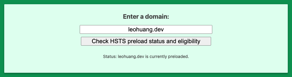 All .dev domains are preloaded
